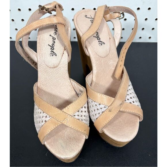 Free People Rendezvous Platform Sandal Clogs Size 37 6.5 - Picture 1 of 9